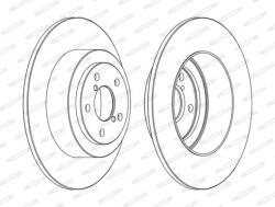 FERODO Disc frana FERODO PREMIER DDF1647C (DDF1647C)