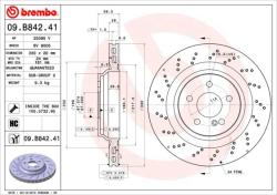 BREMBO Disc frana BREMBO PRIME LINE - UV Coated 09. B842.41 (09.B842.41)