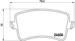 BREMBO set placute frana, frana disc BREMBO P 85 100X - automobilus