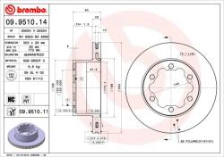 BREMBO Disc frana BREMBO 09.9510. 11 - automobilus