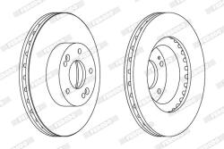 FERODO Disc frana FERODO PREMIER DDF1630C (DDF1630C)