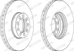 FERODO Disc frana FERODO PREMIER FCR329A (FCR329A)
