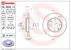 BREMBO Disc frana BREMBO PRIME LINE - UV Coated 08.9606. 11 (08.9606.11)