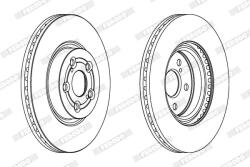 FERODO Disc frana FERODO PREMIER Coat+ disc DDF1315C (DDF1315C)