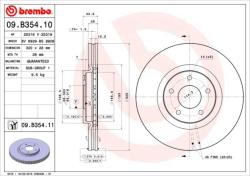 BREMBO Disc frana BREMBO PRIME LINE - UV Coated 09. B354.11 (09.B354.11)