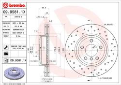 BREMBO Disc frana BREMBO XTRA LINE - Xtra 09.9581. 1X (09.9581.1X)