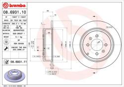 BREMBO Disc frana BREMBO PRIME LINE - UV Coated 08.6931. 11 (08.6931.11)