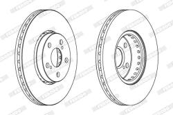 FERODO Disc frana FERODO PREMIER DDF1575C (DDF1575C)