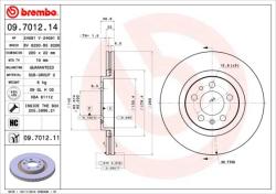 BREMBO Disc frana BREMBO 09.7012. 11 - automobilus