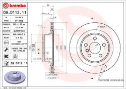BREMBO Disc frana BREMBO PRIME LINE - UV Coated 09. D112.11 (09.D112.11)