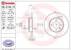 BREMBO Disc frana BREMBO PRIME LINE 08.5149. 14 (08.5149.14)