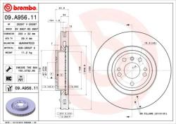 BREMBO Disc frana BREMBO 09. A956.11 - automobilus