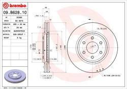 BREMBO Disc frana BREMBO PRIME LINE 09. B628.10 (09.B628.10)