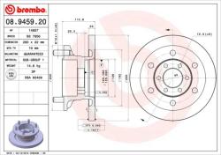 BREMBO Disc frana BREMBO PRIME LINE 08.9459. 20 (08.9459.20)
