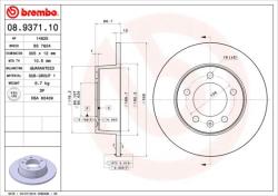 BREMBO Disc frana BREMBO 08.9371. 10