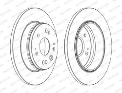 FERODO Disc frana FERODO PREMIER DDF1540C (DDF1540C)
