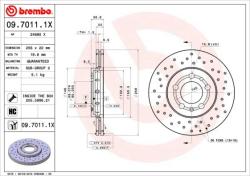 BREMBO Disc frana BREMBO XTRA LINE - Xtra 09.7011. 1X (09.7011.1X)