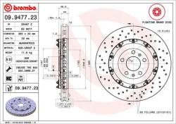 BREMBO Disc frana BREMBO PRIME LINE - Floating 09.9477. 23 (09.9477.23)
