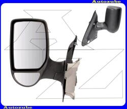 FORD TRANSIT 5 2006.04-2014.04 /V347/ Visszapillantó tükör bal "RÖVID-karos" kívűlről állítható, domború tükörlappal, fekete borítással (kar: 110mm) FD9108004P