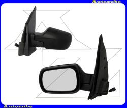 FORD FIESTA MK5 2002.04-2005.09 Visszapillantó tükör bal, elektromos, fűthető-domború tükörlappal, fekete borítással FD3407314P