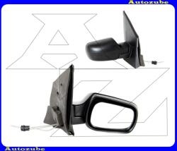 FORD FIESTA MK5 2002.04-2005.09 Visszapillantó tükör jobb, manuális, domború tükörlappal, fekete borítással FD3407113P