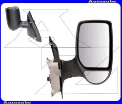 FORD TRANSIT 5 2006.04-2014.04 /V347/ Visszapillantó tükör jobb "RÖVID-karos" elektromos, fűthető-domború tükörlappal, fekete borítással (kar: 110mm) FD9107303P