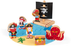 Janod Set de joaca din lemn mini povesti - Set de pirati - Janod J08580