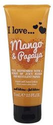I Love Cosmetics Tápláló kézkrém mangó és papaya illattal 75 ml