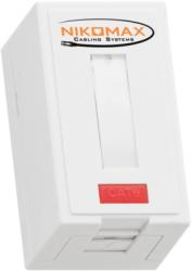 NIKOMAX - Falon kívüli doboz, 1 port - NMC-MB1P-ST-WT (NMC-MB1P-ST-WT)