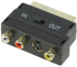 Kolink - SCART Átalakító SCART (Male) - 3x RCA (Female) Adapter (VLVP31900B) (VLVP31900B)