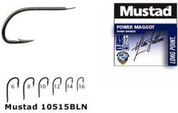 Mustad Carlige stationar Mustad Power Maggot, Black Nickel, Nr. 12, 10 buc. /plic (M.10515BLN.12)