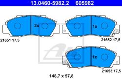 ATE set placute frana, frana disc ATE 13.0460-5982.2 (13.0460-5982.2)