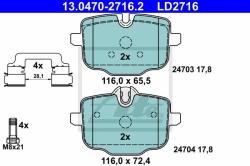 ATE set placute frana, frana disc ATE 13.0470-2716.2 - automobilus