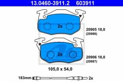 ATE set placute frana, frana disc ATE 13.0460-3911.2 (13.0460-3911.2)