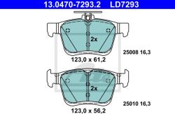 ATE set placute frana, frana disc ATE Ceramic 13.0470-7293.2 (13.0470-7293.2)
