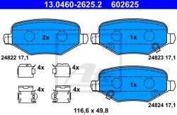 ATE set placute frana, frana disc ATE 13.0460-2625.2 - automobilus