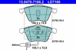 ATE set placute frana, frana disc ATE Ceramic 13.0470-7166.2 (13.0470-7166.2)