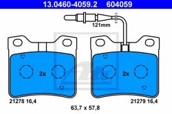 ATE set placute frana, frana disc ATE 13.0460-4059.2 (13.0460-4059.2)