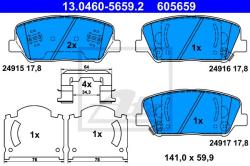 ATE set placute frana, frana disc ATE 13.0460-5659.2 - automobilus