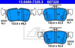ATE set placute frana, frana disc ATE 13.0460-7320.2 (13.0460-7320.2)