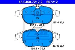 ATE set placute frana, frana disc ATE 13.0460-7212.2 (13.0460-7212.2)