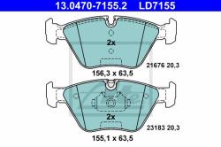 ATE set placute frana, frana disc ATE Ceramic 13.0470-7155.2 (13.0470-7155.2)