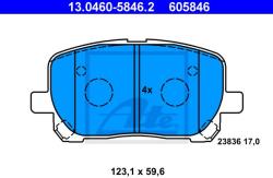 ATE set placute frana, frana disc ATE 13.0460-5846.2 (13.0460-5846.2)