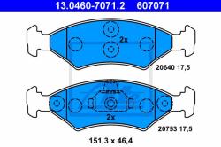ATE set placute frana, frana disc ATE 13.0460-7071.2 (13.0460-7071.2)