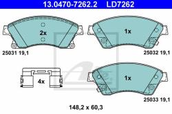 ATE set placute frana, frana disc ATE Ceramic 13.0470-7262.2 (13.0470-7262.2)