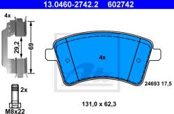 ATE set placute frana, frana disc ATE 13.0460-2742.2 (13.0460-2742.2)