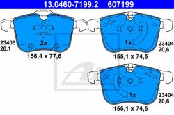 ATE set placute frana, frana disc ATE 13.0460-7199.2 (13.0460-7199.2)
