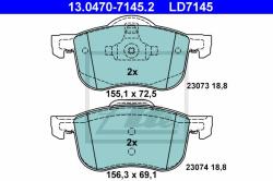 ATE set placute frana, frana disc ATE Ceramic 13.0470-7145.2 (13.0470-7145.2)