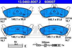 ATE set placute frana, frana disc ATE 13.0460-8007.2 (13.0460-8007.2)