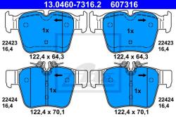 ATE set placute frana, frana disc ATE 13.0460-7316.2 (13.0460-7316.2)